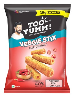 Too Yumm! Chilli Chataka Veggie Stix, 45 g